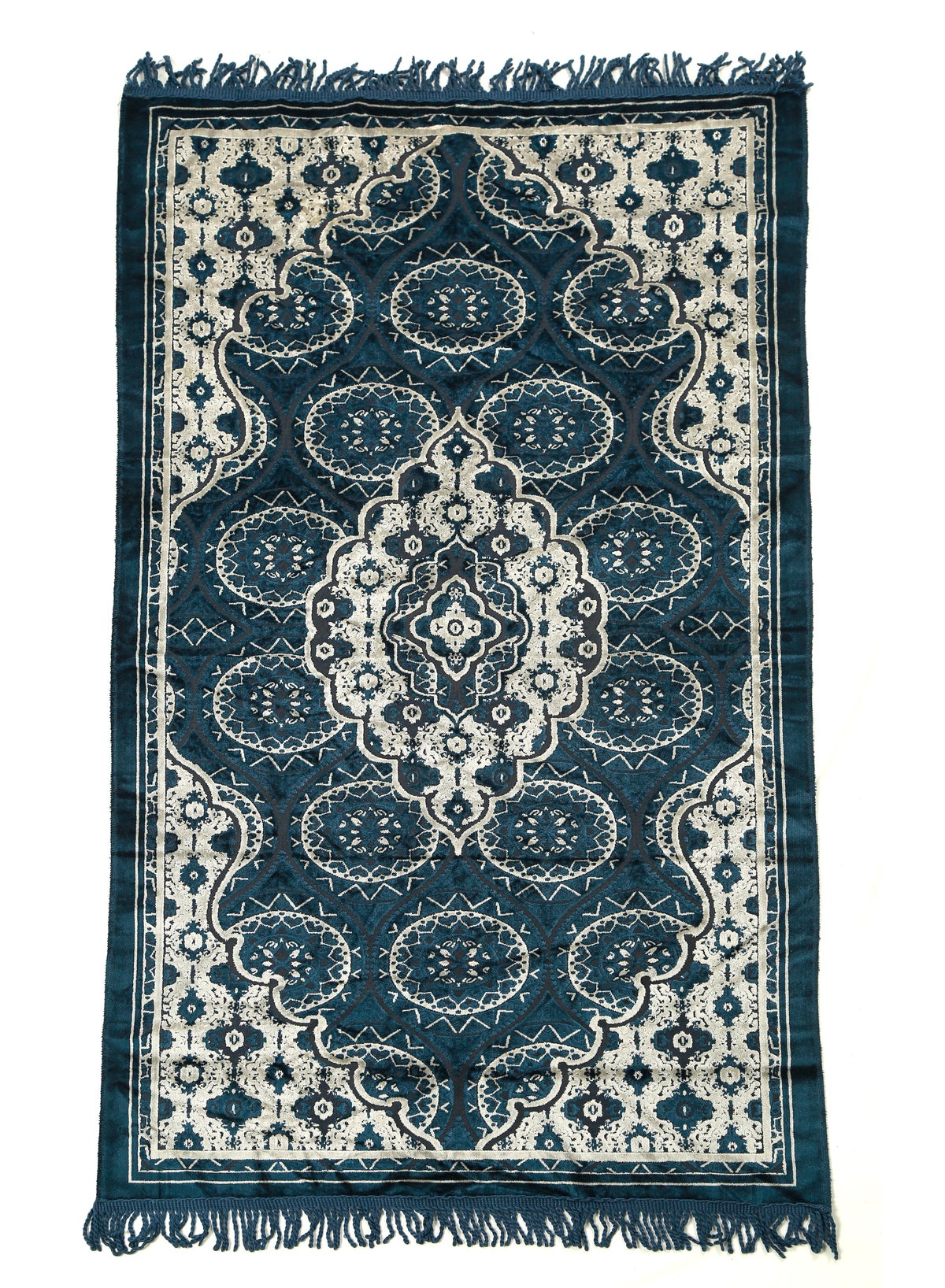 Prayer Mat 614GSM Anti-Slip Velvet Top Islamic Prayer Mat New Design Thick Padded Sajadah Prayer Rug for Men Women Eid Gift Ramadan ( 140cm X 70cm)