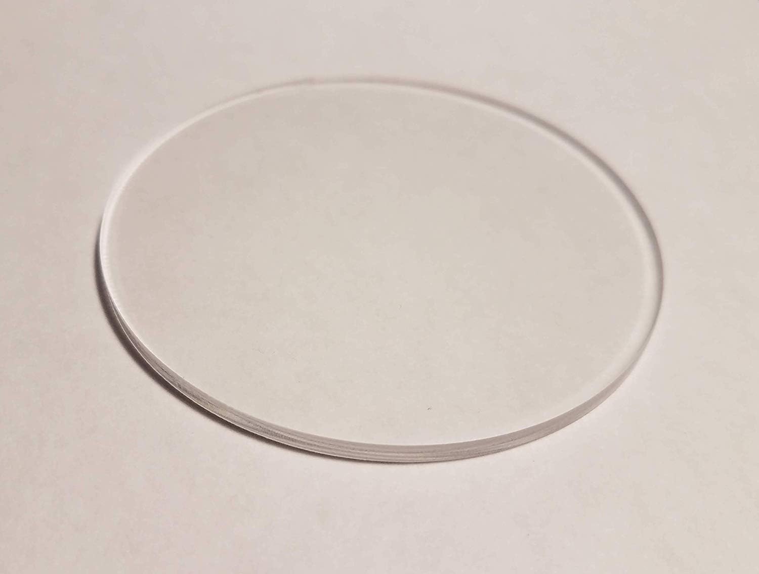 Transparent Circle Acrylic Sheet 6 pcs for decoration for home, office, shops wall and table decor
