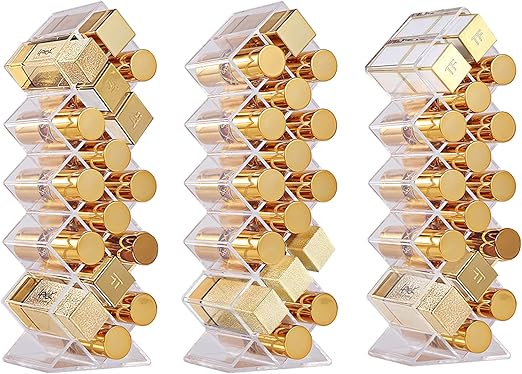 Fish Shape Lipstick Holder Organizer Tower, 16 Spaces Acrylic Lipsticks Organizers Display Stand, Clear Lip Gloss Storage Box (Copy)
