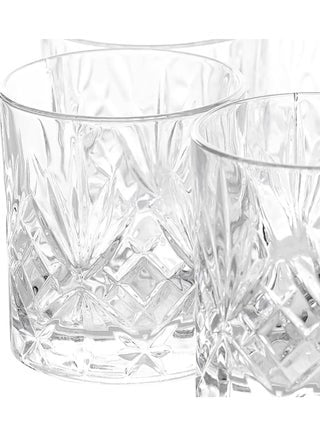 Italian Premium Old Fashioned 225 ML Crystal  Glass Set 6  225 ML