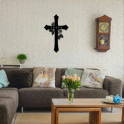 Jesus Cross With Roses - Christian Home - Christmas & Baptism - Church & Home