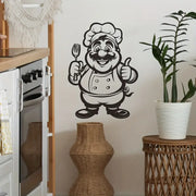 Chef With Fork - Kitchen & Dinning Wall Decor