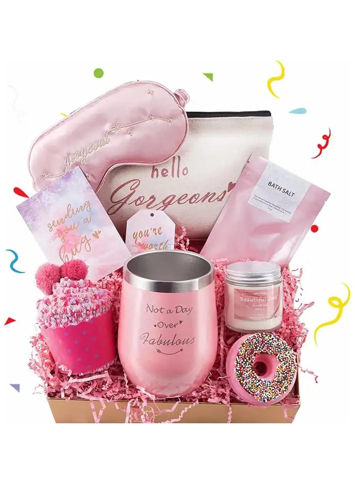 "Luxurious Valentine's Day Spa Gift Set for Women – Scented Candles & Bath Bombs, Relaxing Bubble Bath Gift for Her, Perfect for Birthday, Mother's Day, or Anniversaries"