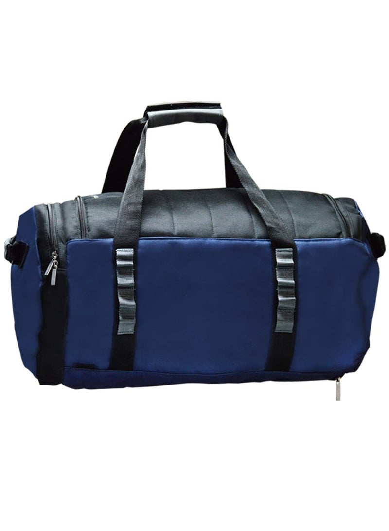 Duffle Bag for Men & Women Waterproof Sports Bag Travel Duffel Bags with Wet Pocket & Shoes Compartment BLUE