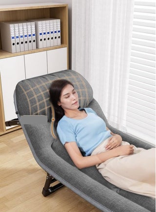 Foldable Portable Recliner Bed with Mattress – Comfortable Nap Chair for Office, Outdoor, and Travel Use (60×180cm)