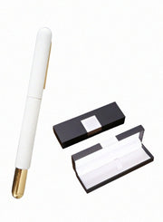 Luxury High Quality Full Magnetic Metal Roller Ballpoint Pen With Refill Pack For Executive Use And For A Premium Gift WHITE