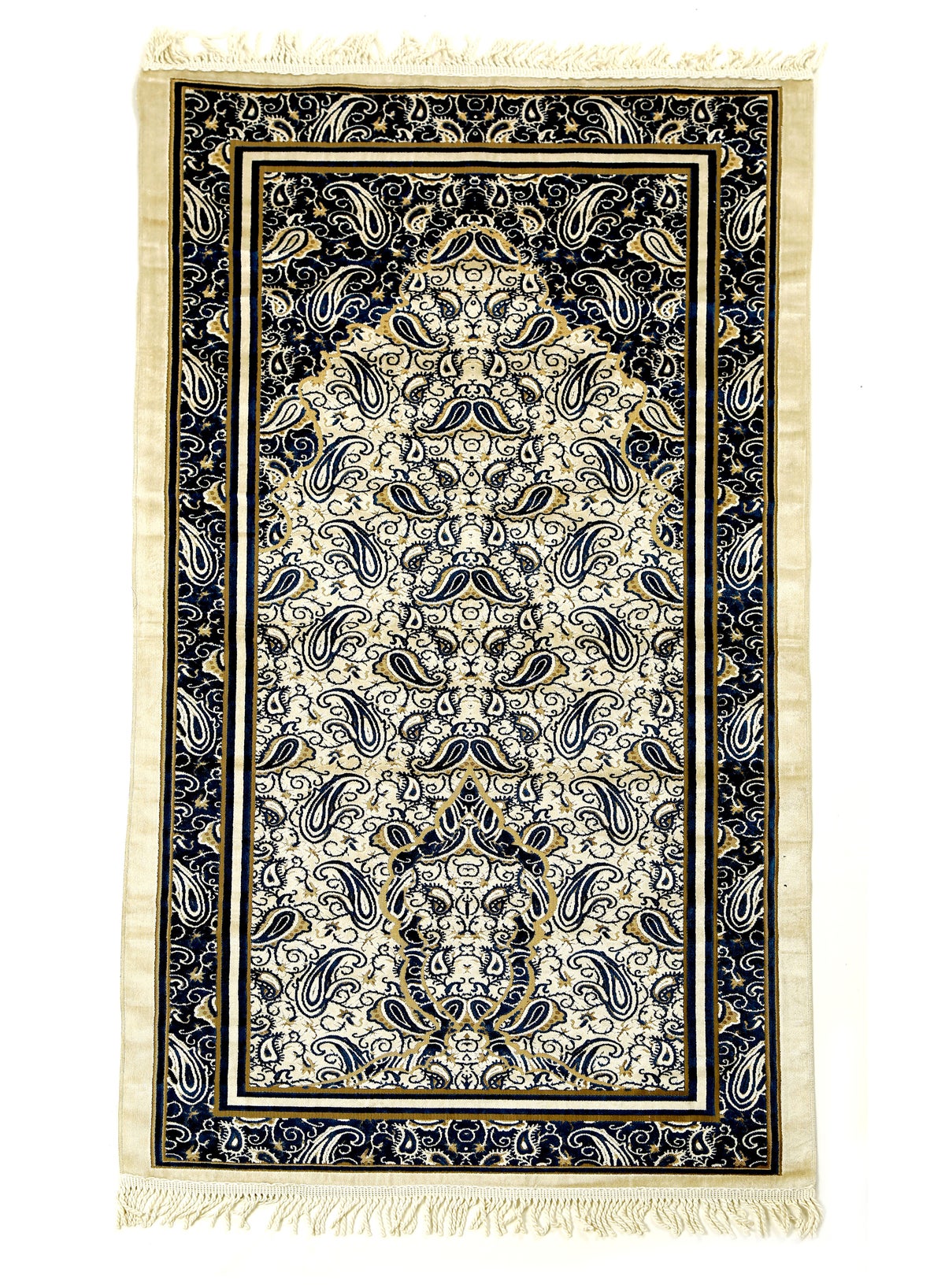 Prayer Mat 614GSM Anti-Slip Velvet Top Islamic Prayer Mat New Design Thick Padded Sajadah Prayer Rug for Men Women Eid Gift Ramadan ( 140cm X 70cm)