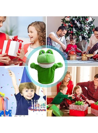 Plush Frog Hand Puppet for Kids – Movable Mouth, Soft Storytelling Toy, Fun Learning & Play