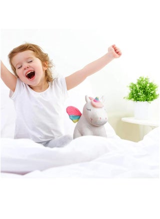 Cute Rainbow Unicorn Plush Toy – 9.8" Soft Stuffed Animal for Kids, Babies, Birthday Gift, Party or Home Decor