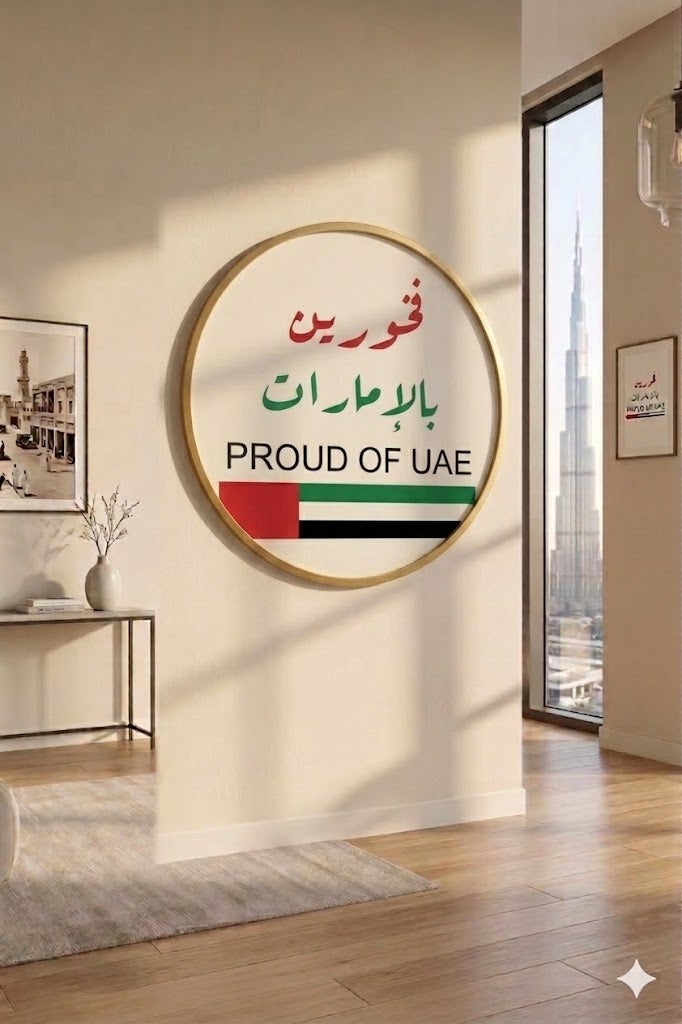Proud of UAE – Circular Luxury Wall Frame