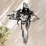 Jesus Face & Cross - Christian Home Décor - Christmas & Baptism - For Church or Home