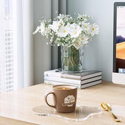 Clear Acrylic Coasters – Irregular Cloud Shape Drink & Coffee Cup Coasters for Tabletop Protection & Decorative Display Plates