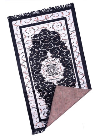 Prayer Mat 614GSM Anti-Slip Velvet Top Islamic Prayer Mat New Design Thick Padded Sajadah Prayer Rug for Men Women Eid Gift Ramadan ( 140cm X 70cm)