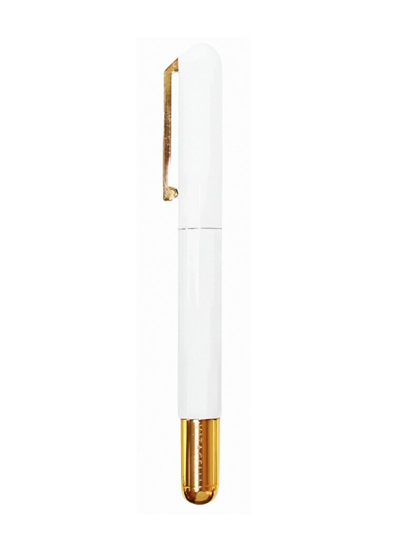 Luxury High Quality Full Magnetic Metal Roller Ballpoint Pen With Refill Pack For Executive Use And For A Premium Gift WHITE