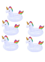 Inflatable Pool Floatie Drink Cup Holders for Swimming Pools and Hot Tubs – Inflatable Drinks Holders – Party Props and Pool Accessories Set Of 5