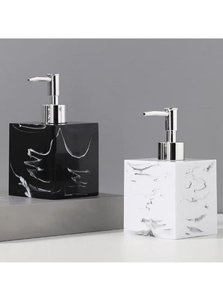 Soap Dispenser 500ML For Bathroom Kitchen Countertop Dispenser Lotion Liquid Dispenser Soap Bottle Ceramic Marble Soap Dispenser White