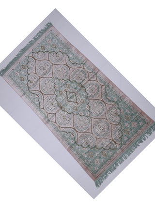 Prayer Mat 614GSM Anti-Slip Velvet Top Islamic Prayer Mat New Design Thick Padded Sajadah Prayer Rug for Men Women Eid Gift Ramadan ( 140cm X 70cm)