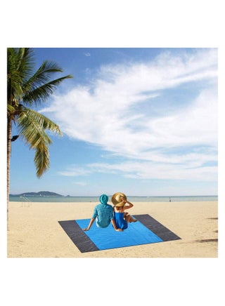 Nylon Waterproof Quick Drying Ripstop Sand Free Compact Outdoor Beach Mat for Travel, Camping, Hiking and Music Festivals (210x200cm)