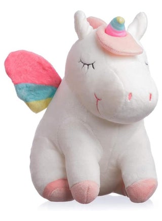 Cute Rainbow Unicorn Plush Toy – 9.8" Soft Stuffed Animal for Kids, Babies, Birthday Gift, Party or Home Decor