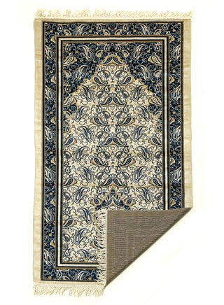 Prayer Mat 614GSM Anti-Slip Velvet Top Islamic Prayer Mat New Design Thick Padded Sajadah Prayer Rug for Men Women Eid Gift Ramadan ( 140cm X 70cm)
