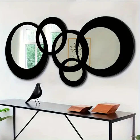 Vintage Modern Minimalist Wall Mirror | Nigz Decor
