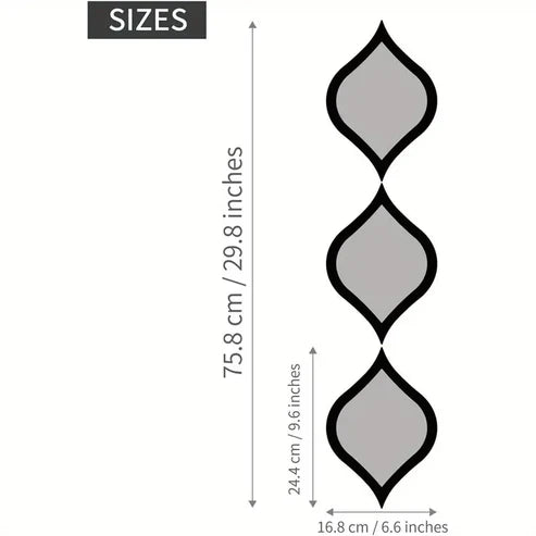 3pcs Mid-Century Modern Tear Drop Mirror Wall Decor | Nigz Decor
