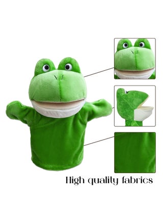 Plush Frog Hand Puppet for Kids – Movable Mouth, Soft Storytelling Toy, Fun Learning & Play
