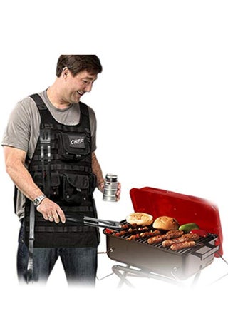 3-Piece BBQ Grill Tool Set Silver/Black