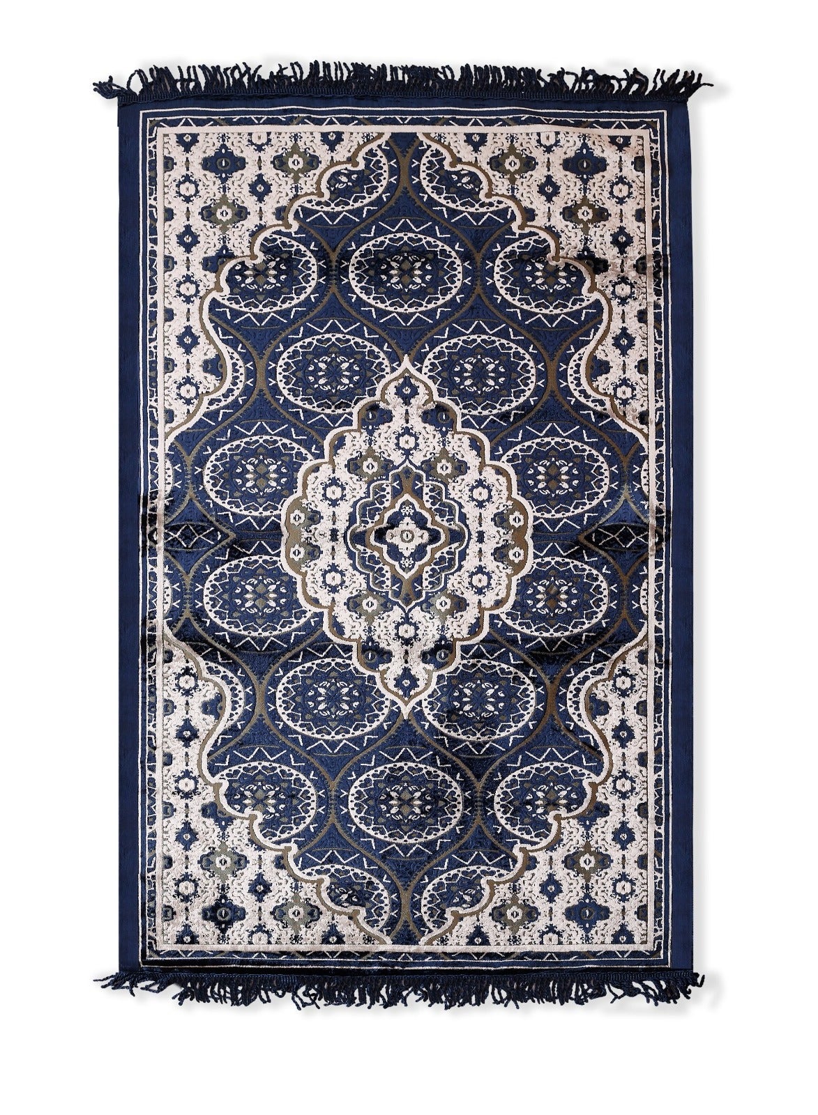 Prayer Mat 614GSM  Anti-Slip Velvet Top Islamic Prayer Mat New Design Thick Padded Sajadah Prayer Rug for Men Women Eid Gift Ramadan ( 140cm X 72cm)