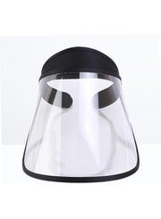 Plastic face mask plastic mask plastic visor sun hat visor clear mask Transparent Face Cover Cap Protective cap cap thicken empty top hat goggles mask hat full face mask Pack of 5Pcs
