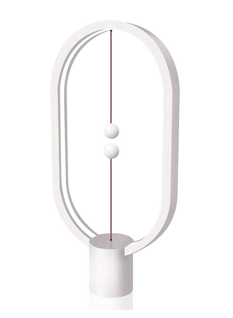 Heng Balance lamp - Ellipse Magnetic mid-air Switch USB Powered LED lamp, Warm Eye-Care LED Lamp, Night Lamp, Table Lamp, Decoration for Bedroom, Living Room, Dining Room and Office