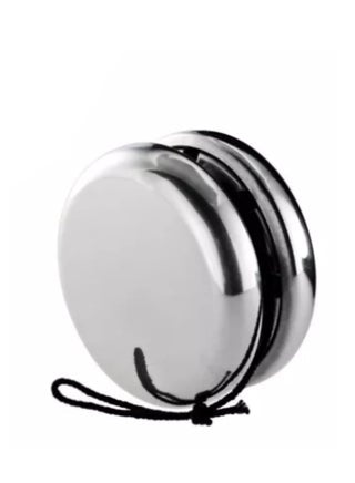 Silver Round Magic Stainless Steel Professional Yoyo pack of 2