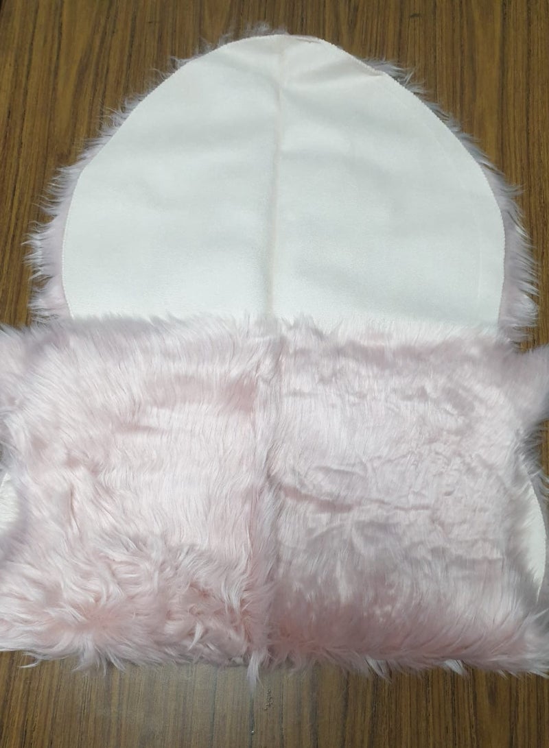 Ultra Soft Faux Sheepskin Fur Rug /GULABI Area Rug Shag Rug Carpets for Bedroom Living Room /99X50CM pink color