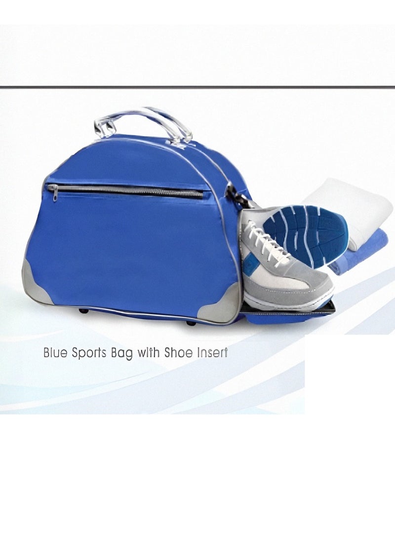 Travel Duffel bag with Wet Pocket & Shoes Compartment Ultra Lightweight BLUE