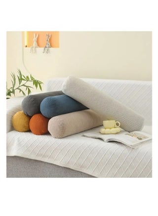 Ergonomic Memory Foam Cylinder Pillow - Removable & Washable Cover, Ideal for Spine & Neck Support, Perfect for Sleeping, Reading, and Meditation