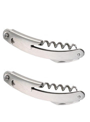 Wine bottle opener wine Classic Waiter’s Corkscrew 3-in-1 Wine Bottle Opener Waiters Corkscrew Double Hinged Corkscrew + Serrated Foil Cutter Cap Opener Set Of 2