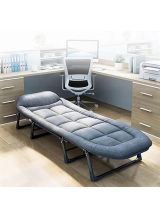 Foldable Portable Recliner Bed with Mattress – Comfortable Nap Chair for Office, Outdoor, and Travel Use (60×180cm)