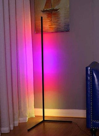 Smart RGB LED Floor Lamp,Modern Minimalism Color Changing LED Dimmable Torchiere,20W Multicolour 140cm