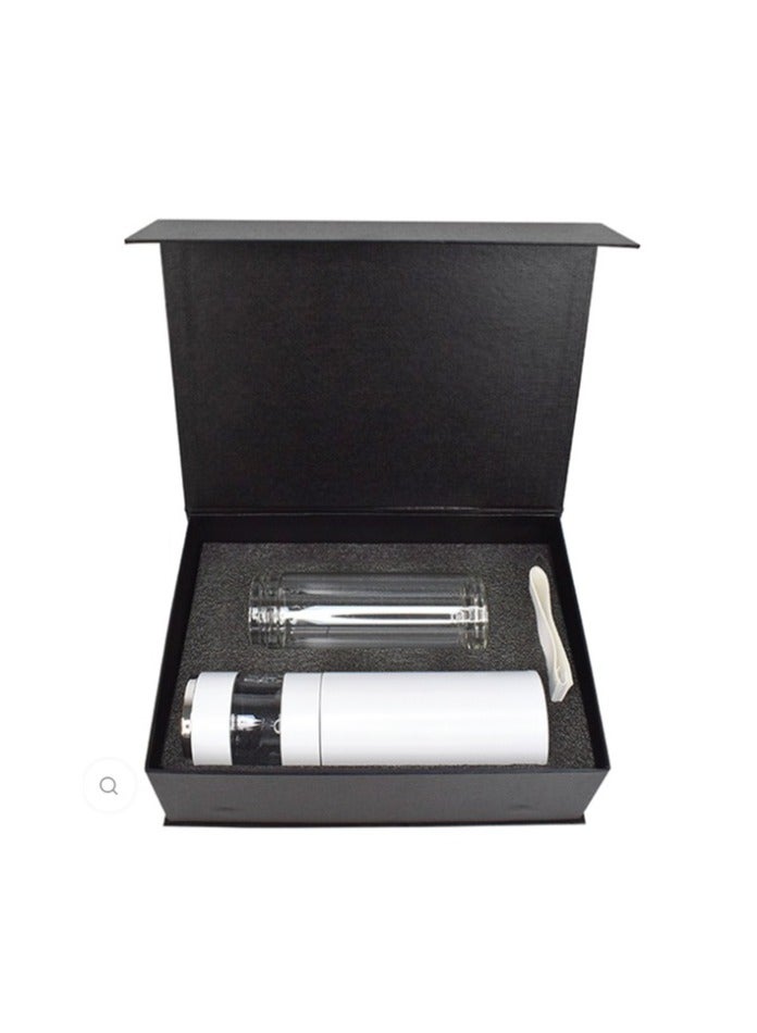 GIFT SETS : Tea Infuser Bottle ATM 30 : Glass Water Bottle Packing Magnetic Gift Box Size : 27.6 x 20.3 x 8.5 cm