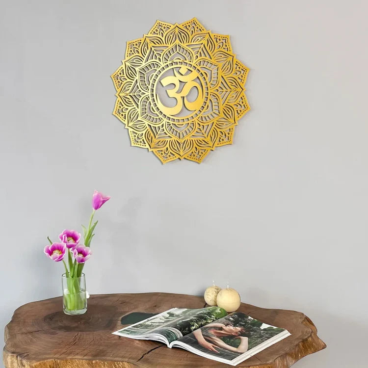 Om Mandala Acrylic Wall Art | Festive Wall Decor