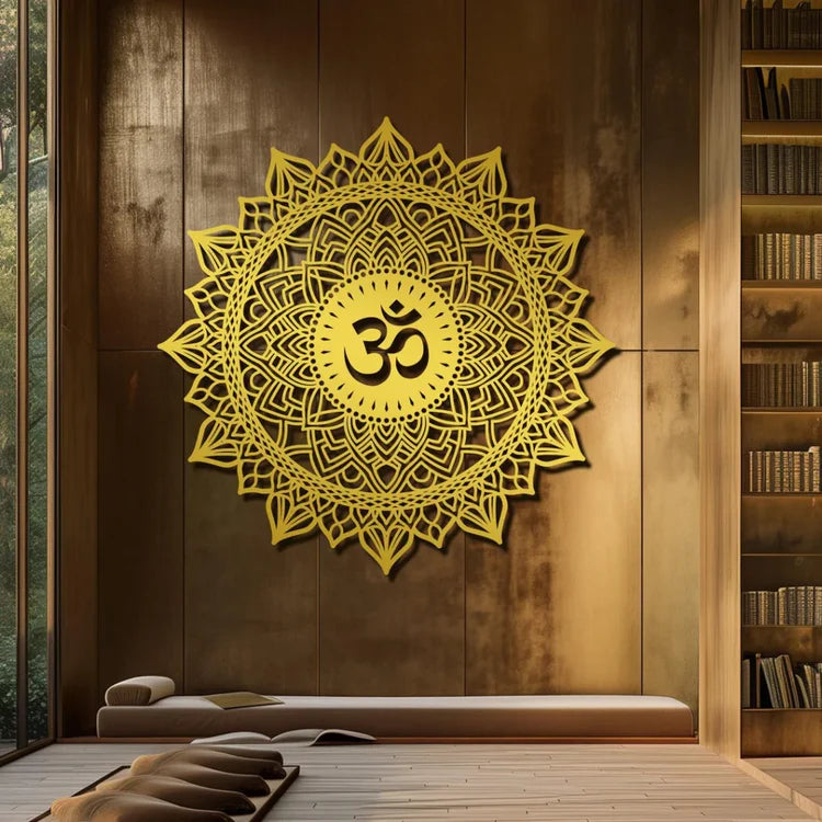 Lotus Mandala Om Acrylic Wall Art UAE | Modern Home & Office Décor