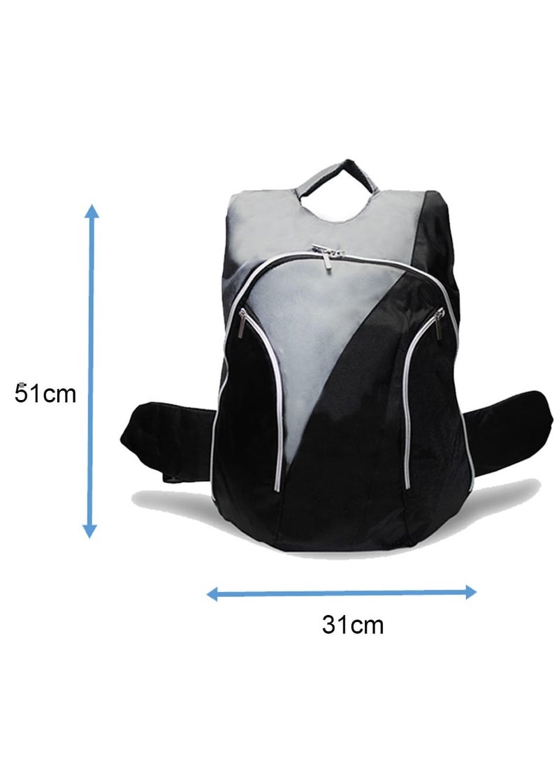 Travel Laptop Backpack, Business Anti Theft Durable Laptop Bag, Water Resistant Large Computer Backpack for Men Women Adult College School BLACK AND GREY