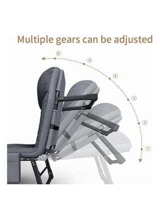 Foldable Portable Recliner Bed with Mattress – Comfortable Nap Chair for Office, Outdoor, and Travel Use (60×180cm)