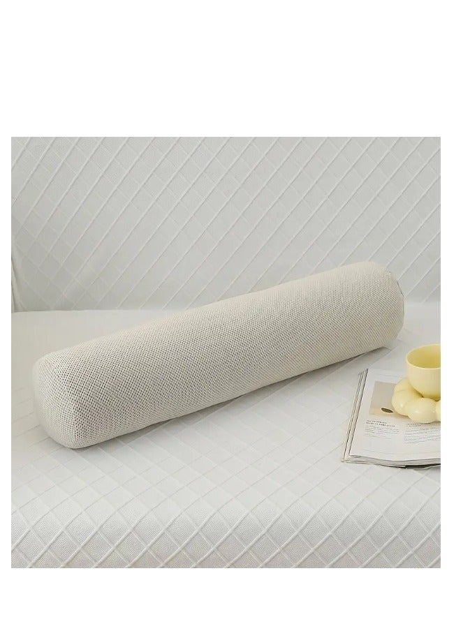 Ergonomic Memory Foam Cylinder Pillow - Removable & Washable Cover, Ideal for Spine & Neck Support, Perfect for Sleeping, Reading, and Meditation
