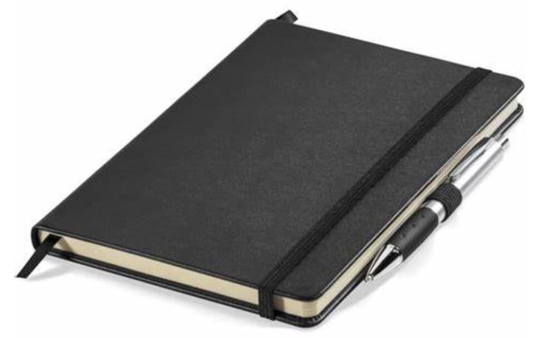 Classic Lined Notebook A5 Journal Notebook Diary Writing Pads Notebooks Pack of 1  Black