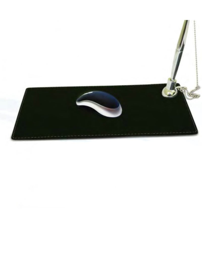 Computer Mouse Pad with Pen Holder, Portable Mouse Pad for Laptop, Waterproof Hard PU Leather Mousepad, Modern Small Mouse Pads for Wireless Mouse, Travel Mouse Pad for Business Trips/Outdoor | Best Price UAE | Dubai, Abu Dhabi