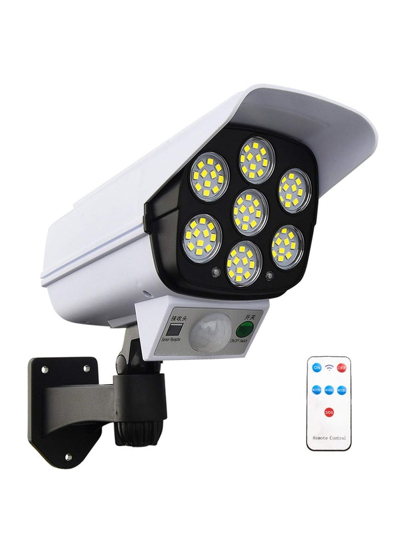 Solar Monitoring Lamp Human Body Induction Light Operated White And White And Black P66 Waterproof Pack of 10