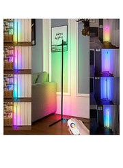 Smart RGB LED Floor Lamp,Modern Minimalism Color Changing LED Dimmable Torchiere,20W Multicolour 140cm