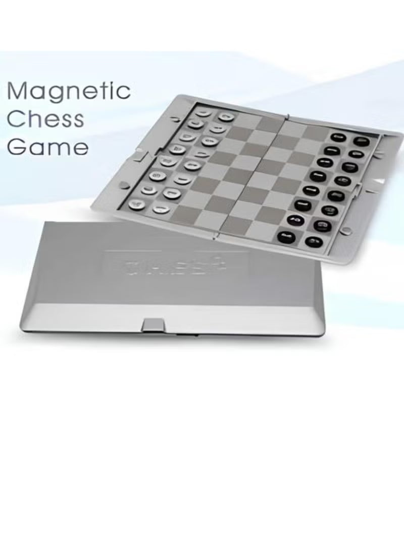 Foldable MINI Magnetic Chess Set Portable Wallet Pocket Chess Board Games