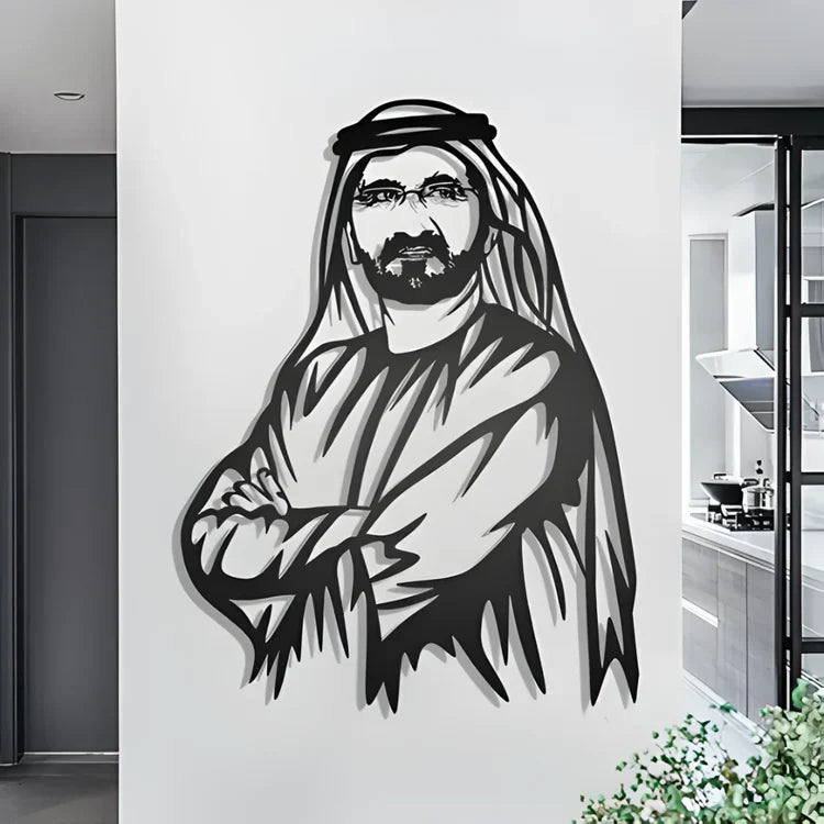 Sheikh Mohammed bin Rashid Al Maktoum Acrylic Portrait